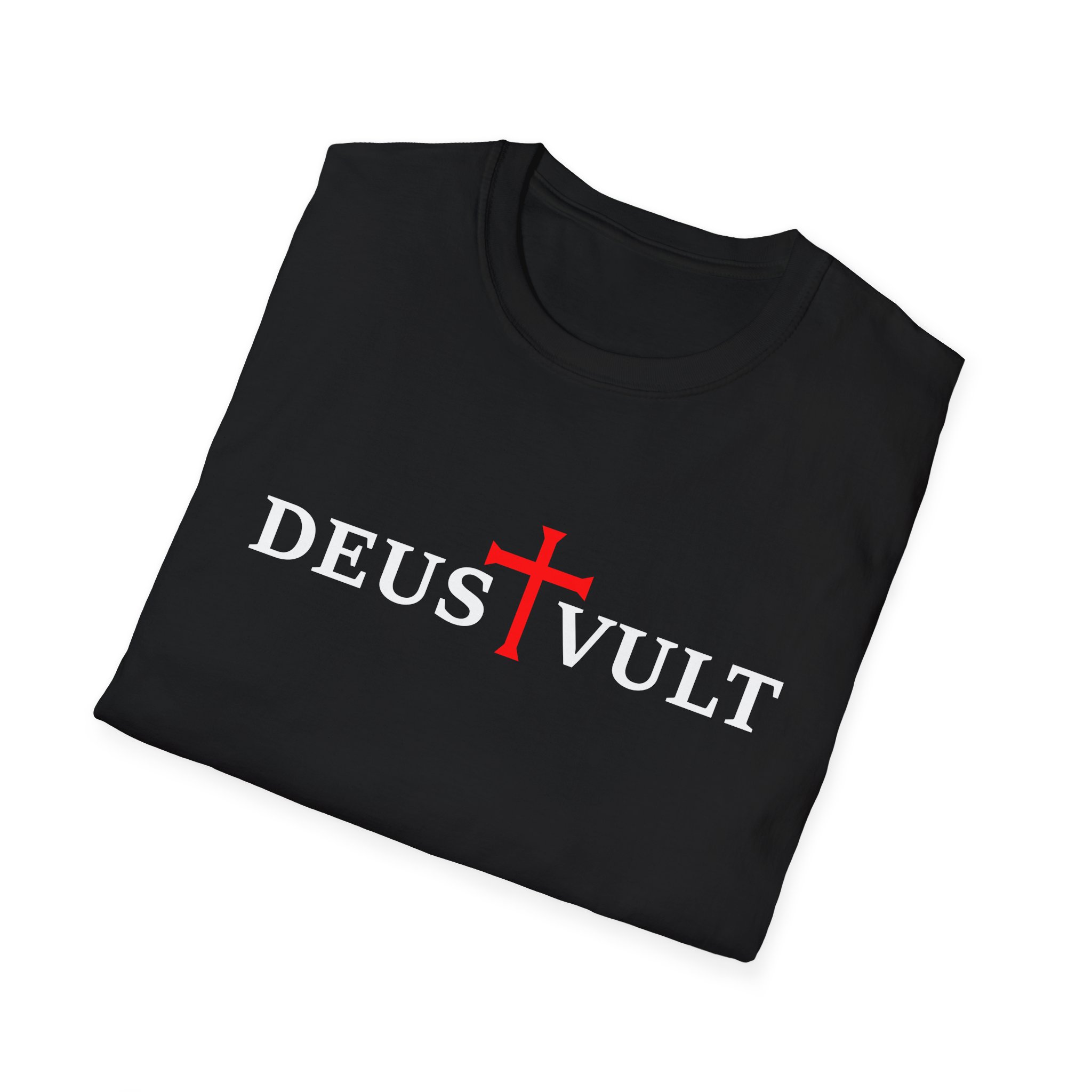 Elegant Deus Vult T-Shirt - Image 4